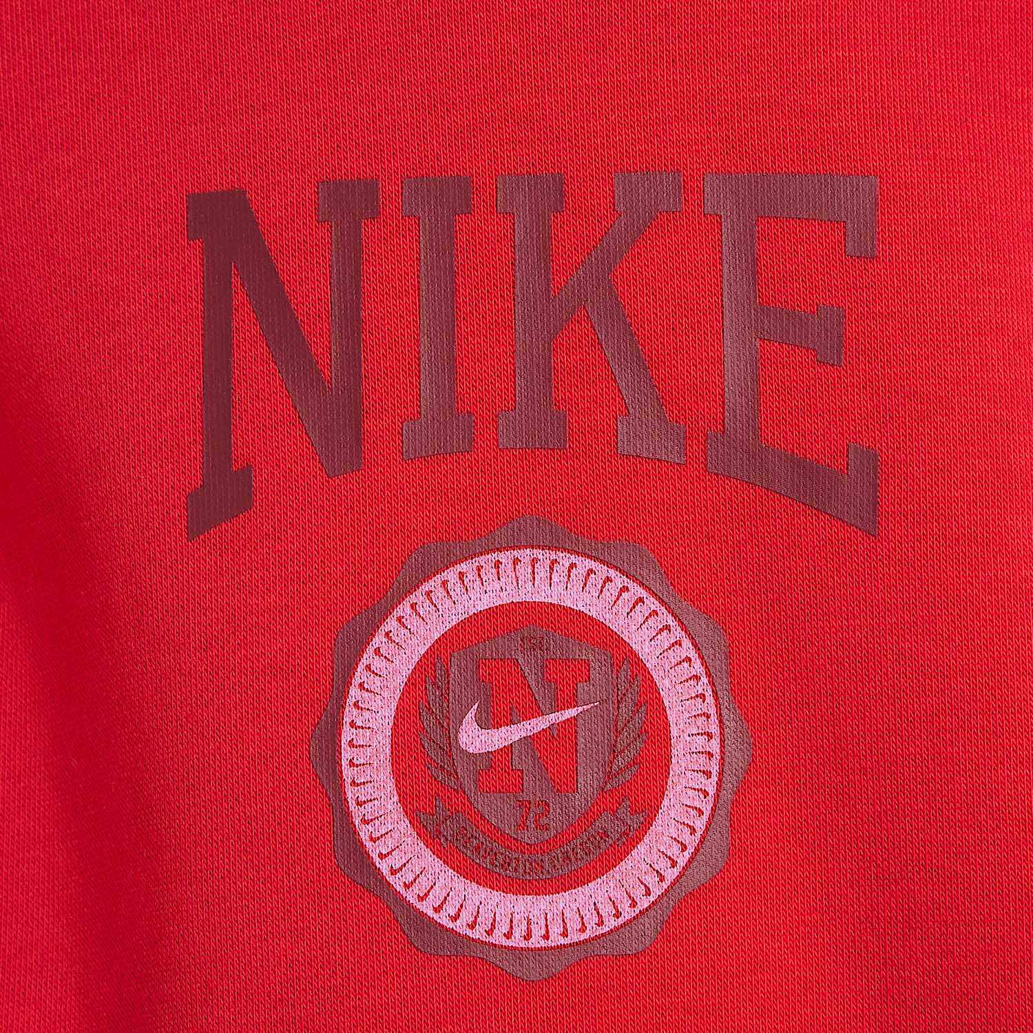Женская толстовка Nike Sportswear Club FLEECE (красная) — фото 5