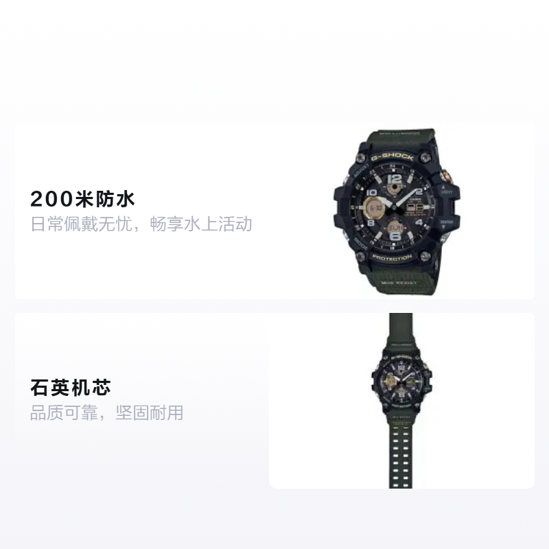 Женские часы Casio G-SHOCK Mudman (черные) — фото 2