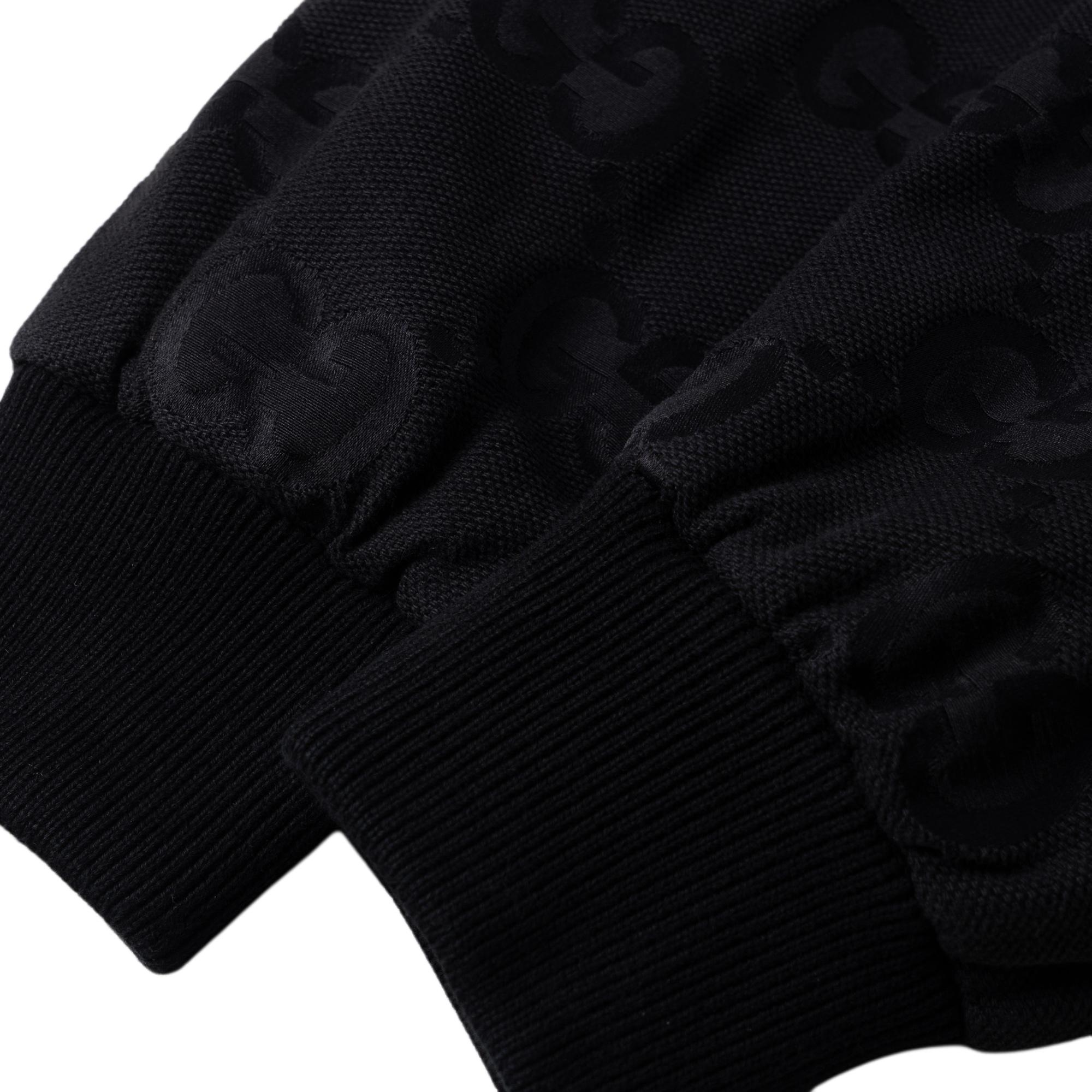 Мужская куртка Gucci GG Logo Canvas (черная) — фото 3