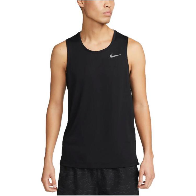 Nike DRI FIT MILER Running Tank Top Men’s Black