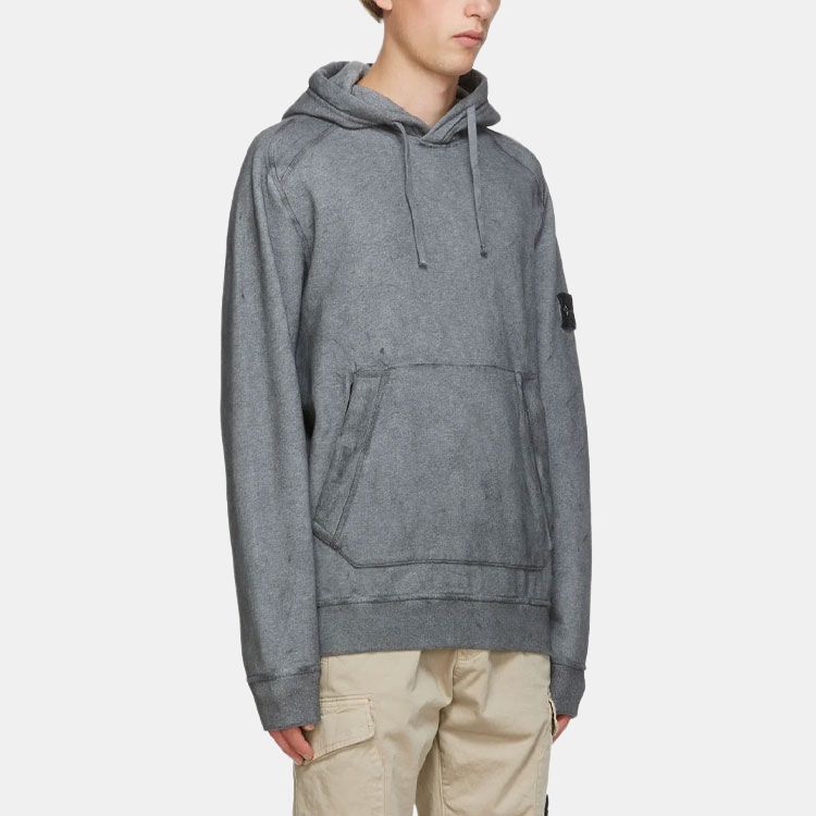 Мужское худи STONE ISLAND (серое) — фото 6