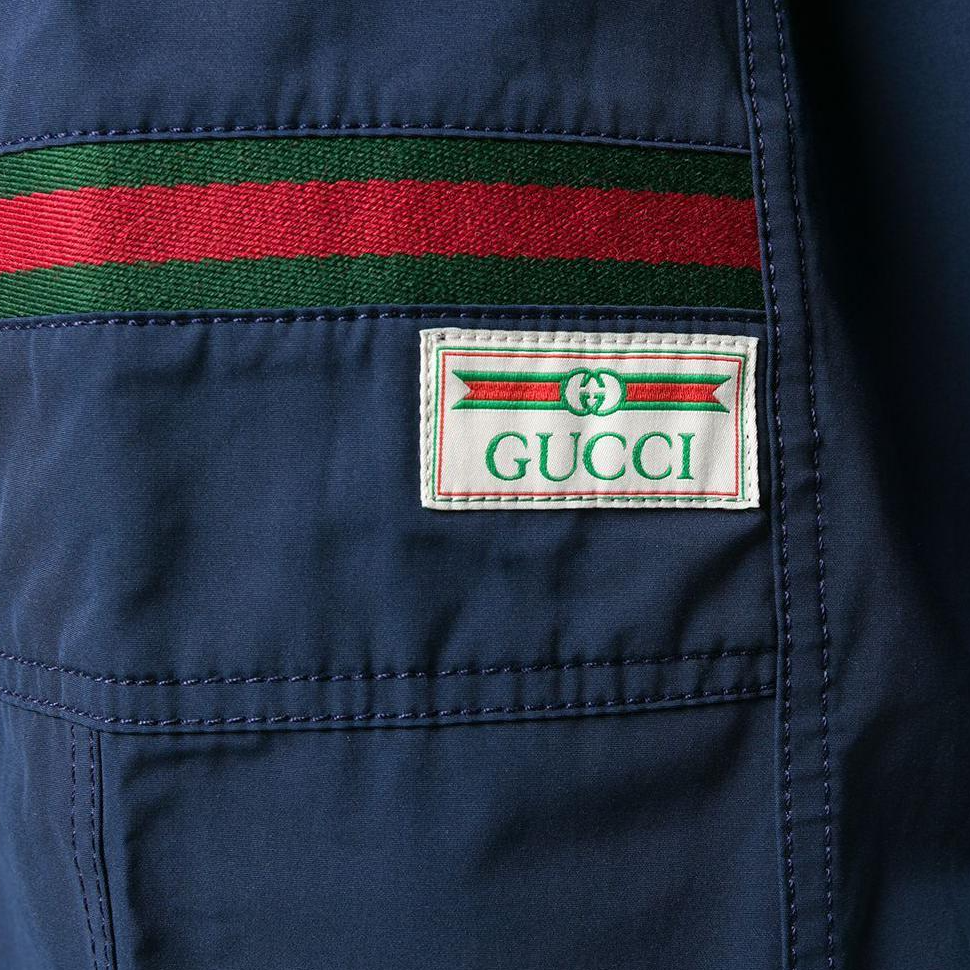 Мужские шорты Gucci (темно-синие) — фото 9