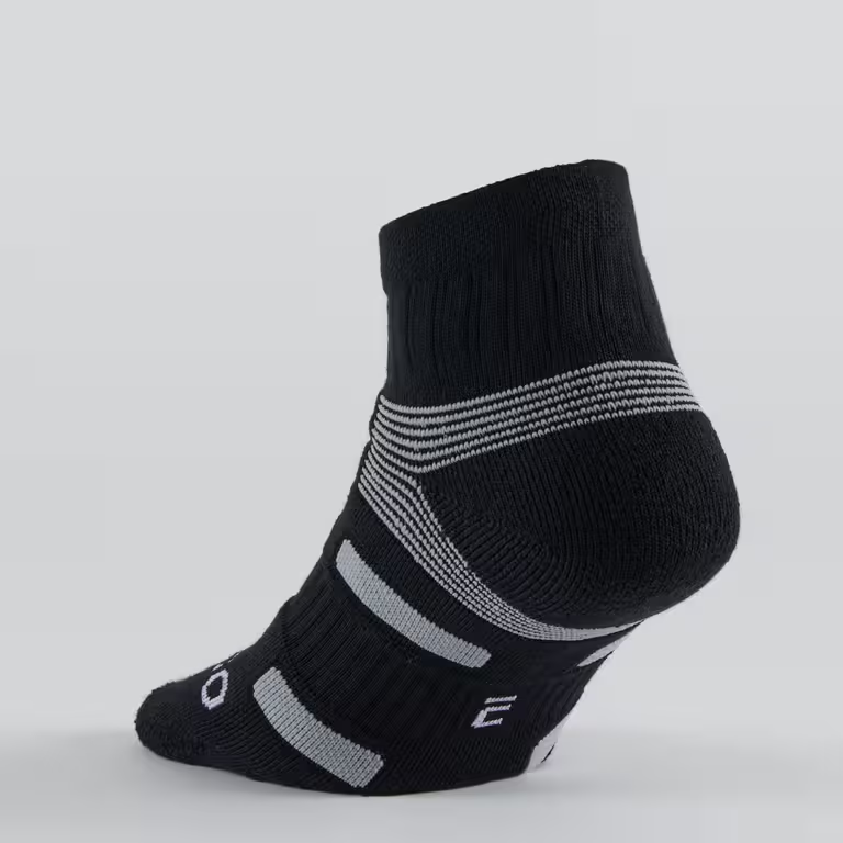 DECATHLON Crew Socks Unisex 3 Pack Black
