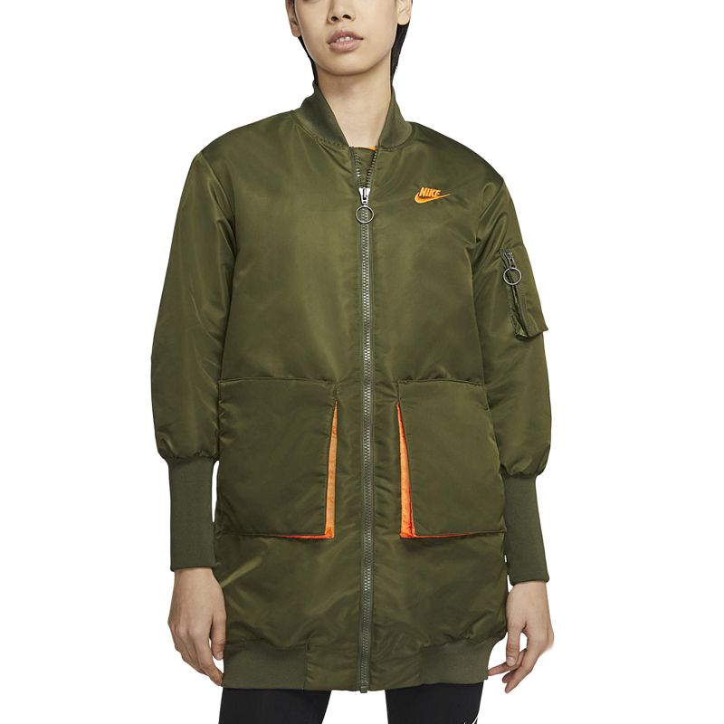 Женские куртки Nike Sportwear Synthetic-Fill logo (оливковый) — фото 3