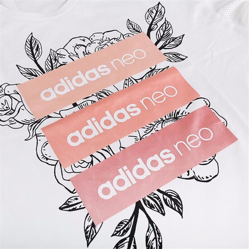 Женская футболка adidas neo (белый) — фото 6
