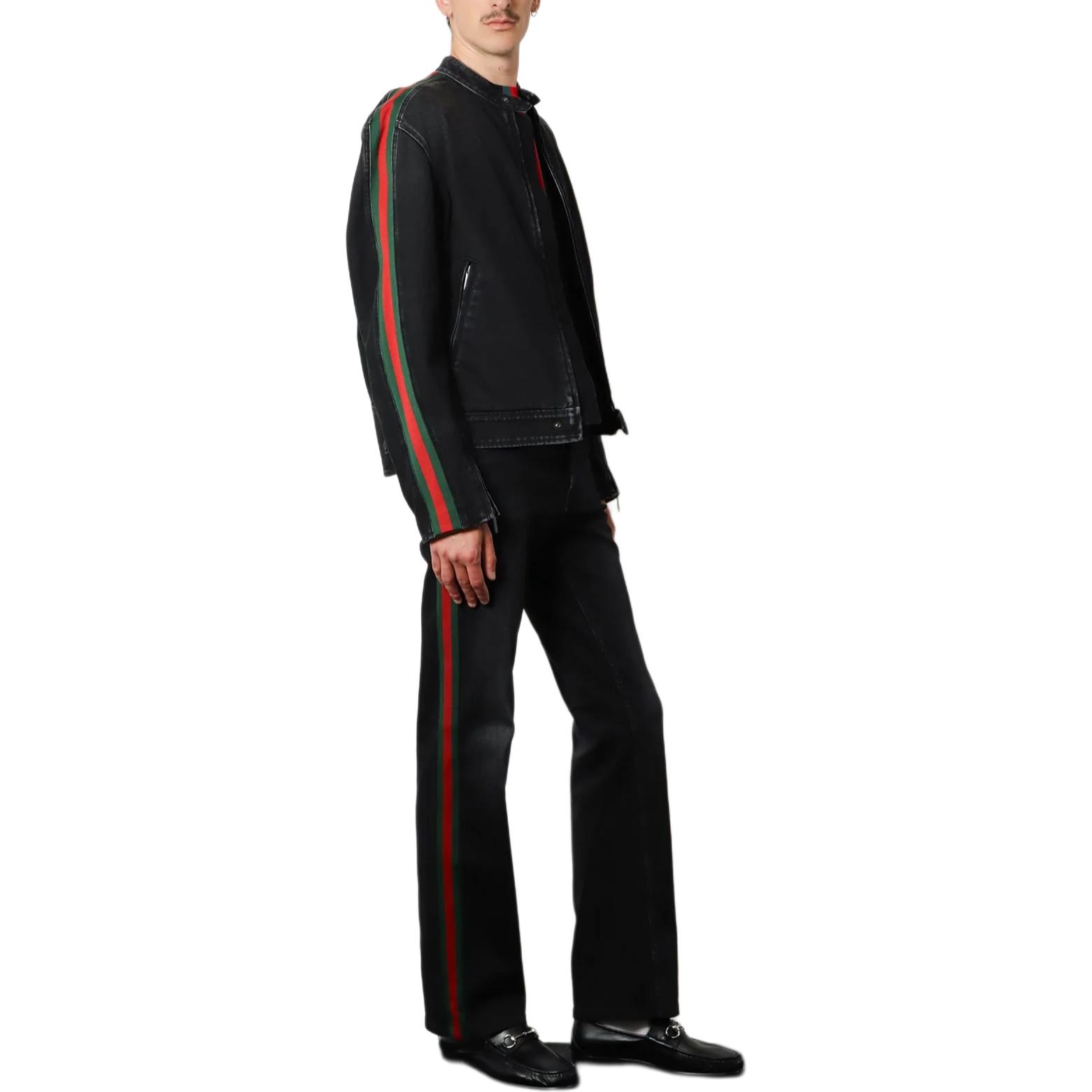 Мужская куртка Gucci на молнии из хлопка (цвет как на фото) — фото 4