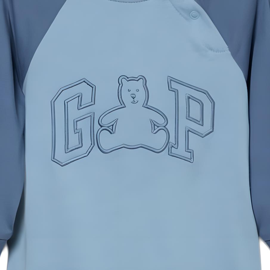 Детский боди GAP Logo (серый) — фото 3