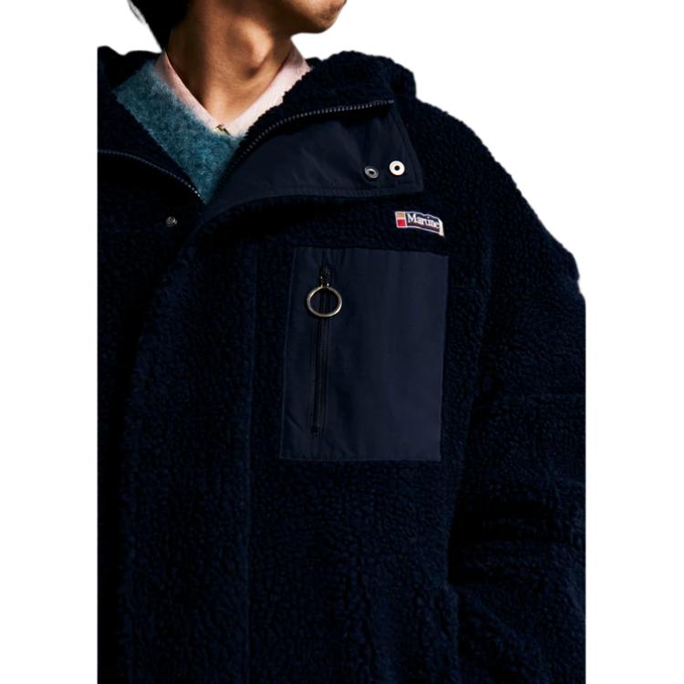 Мужская куртка Martine Rose Hooded Jacket (синяя) — фото 5