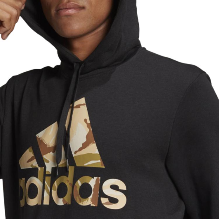 Мужское худи adidas logo (черное) — фото 6