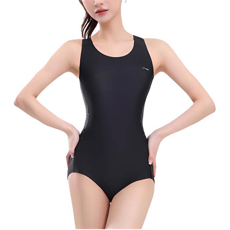 Li Ning One piece Swimsuit Women’s Ink Feather Black