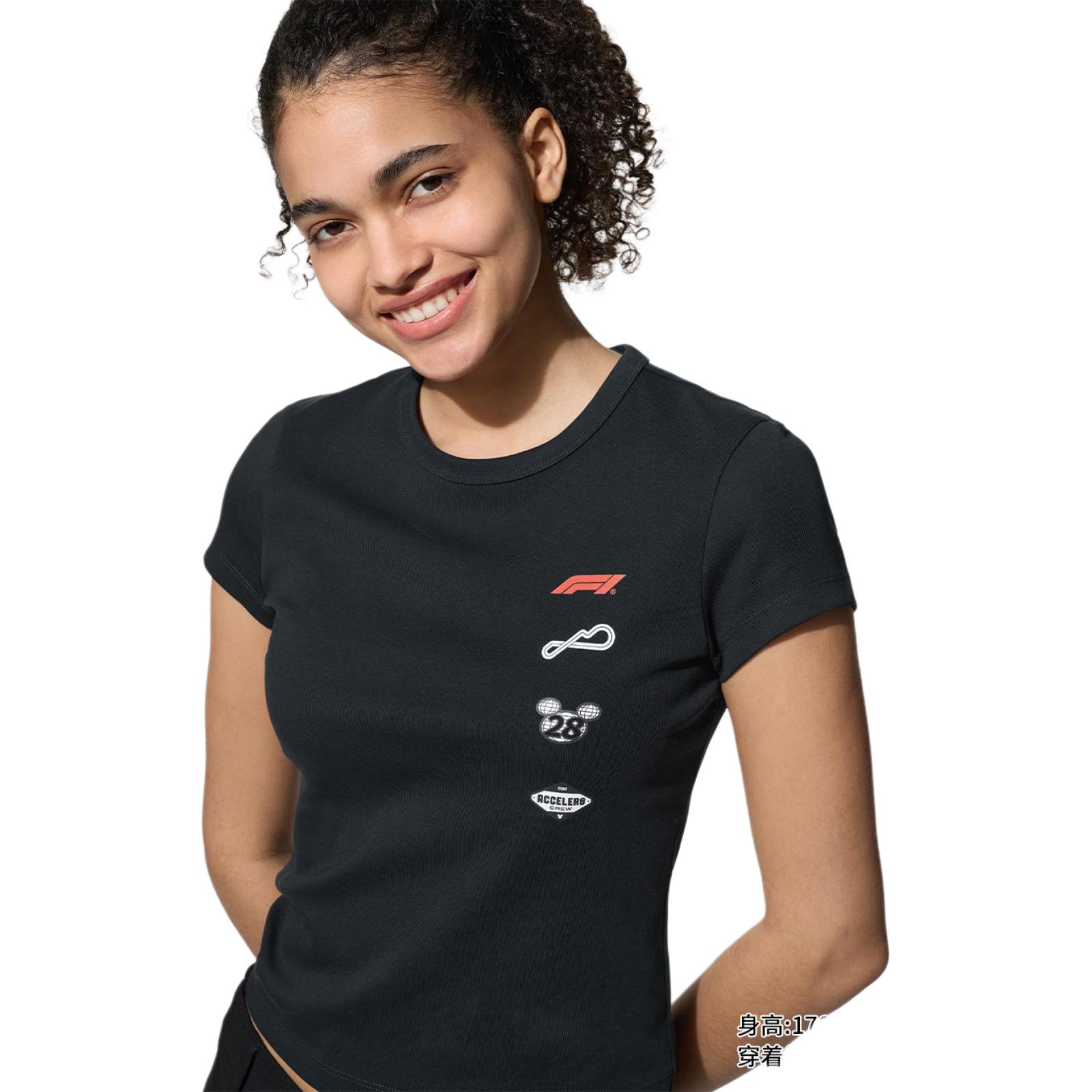 Женская футболка UNIQLO x Formula 1 UT SS26T (белая) — фото 6