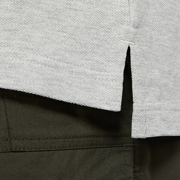 Nike Casual Sportswear Men’s Gray Top+Black Pants Lapel Moderate
