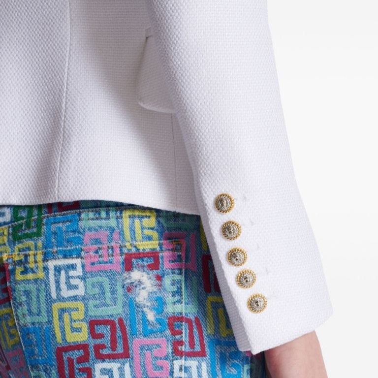 Женская куртка BALMAIN SS24 (белая) — фото 7