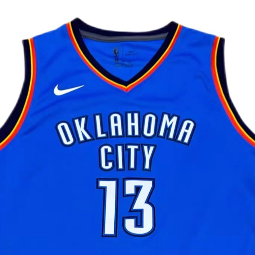 Майка Nike Swingman NBA Oklahoma City Thunder (синяя) — фото 3