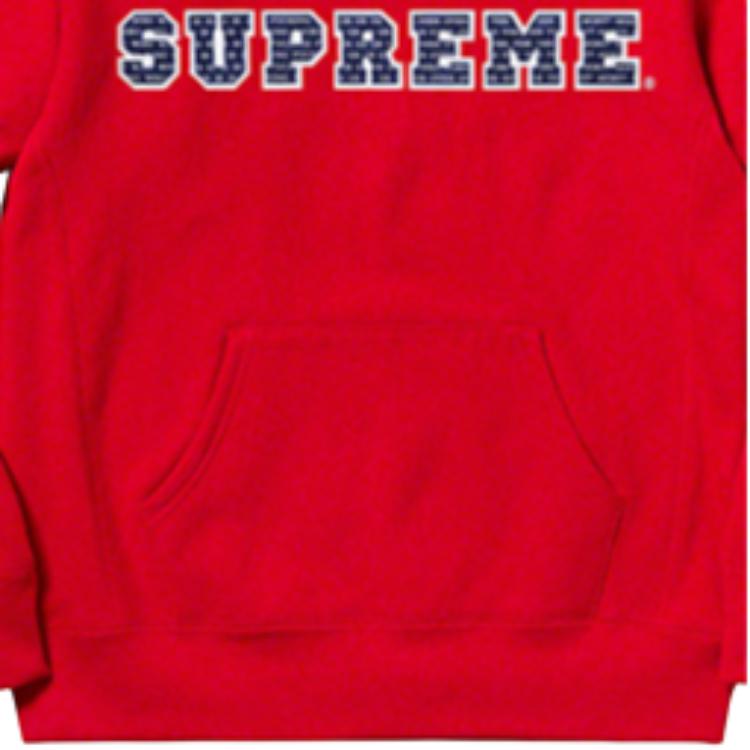 Худи Supreme FW19 Week 1 The Most Hooded Sweatshirt (красное) — фото 3