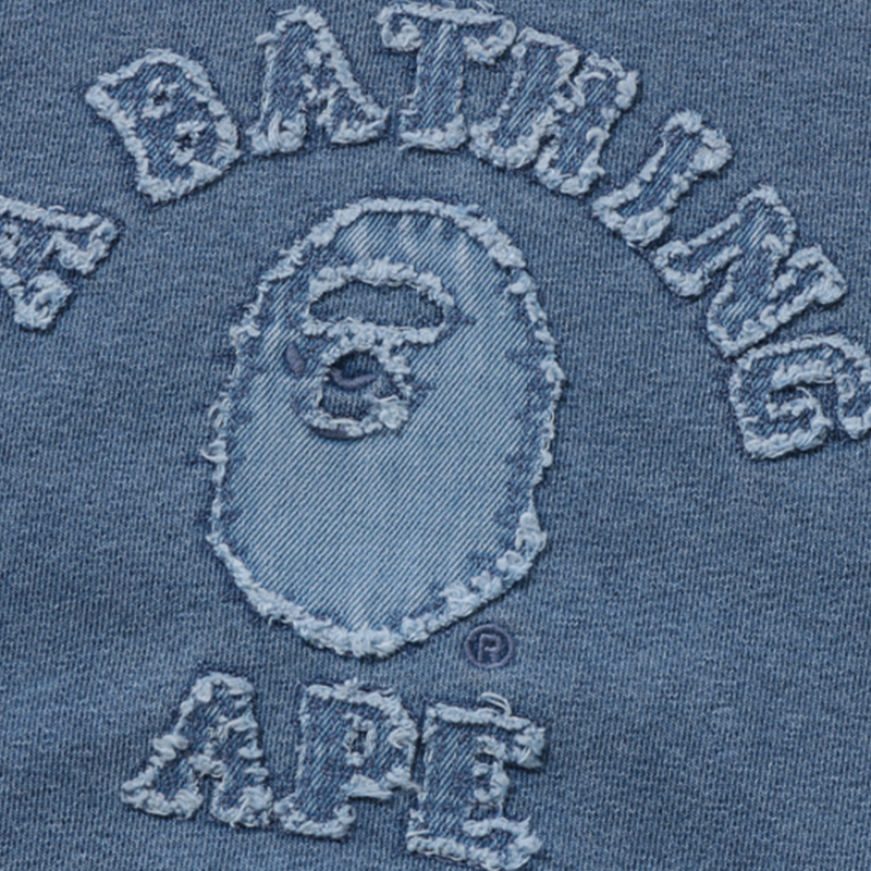 Женское худи A BATHING APE SS24 Big Ape Head (синее) — фото 2