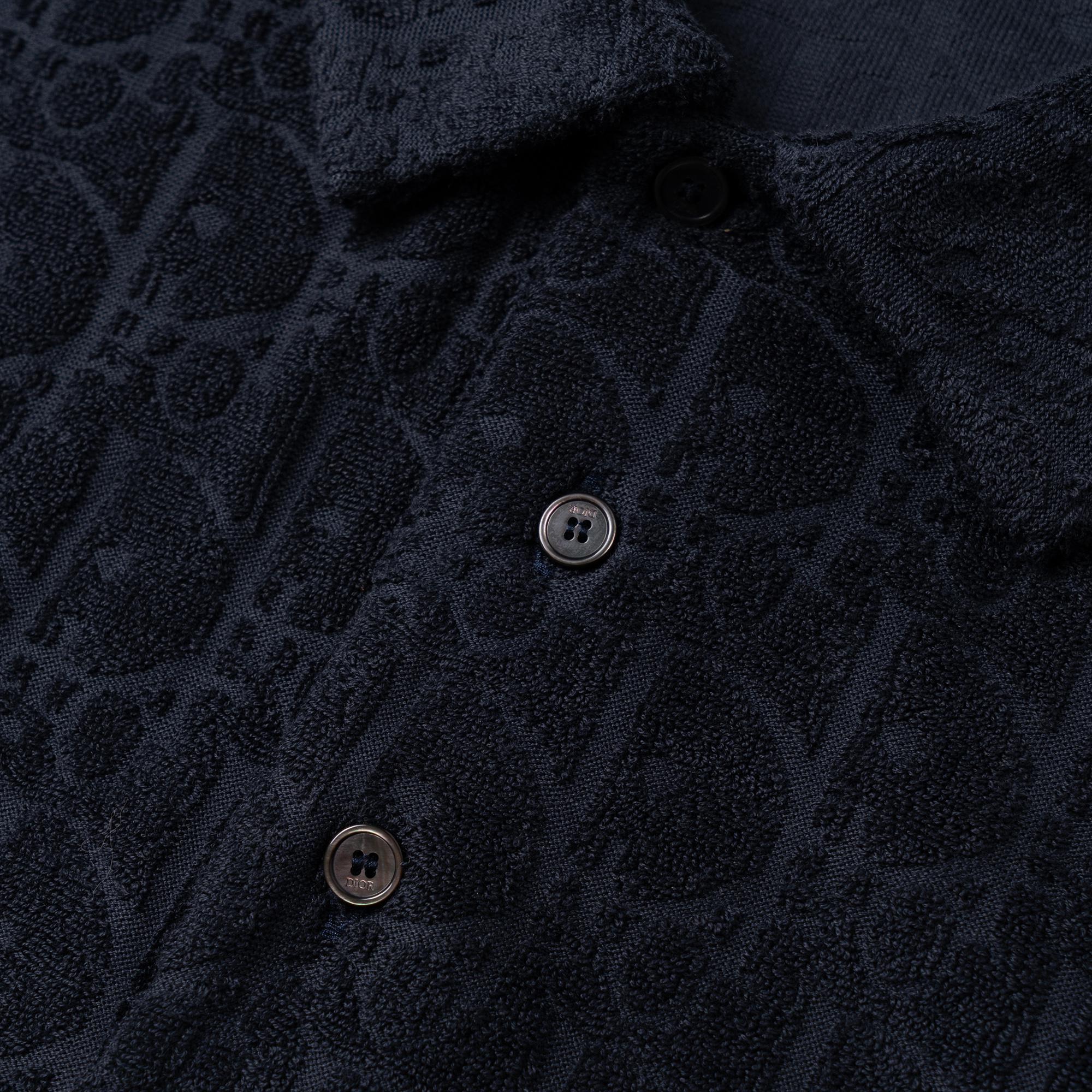 Мужская футболка Dior Polo (синий) — фото 7