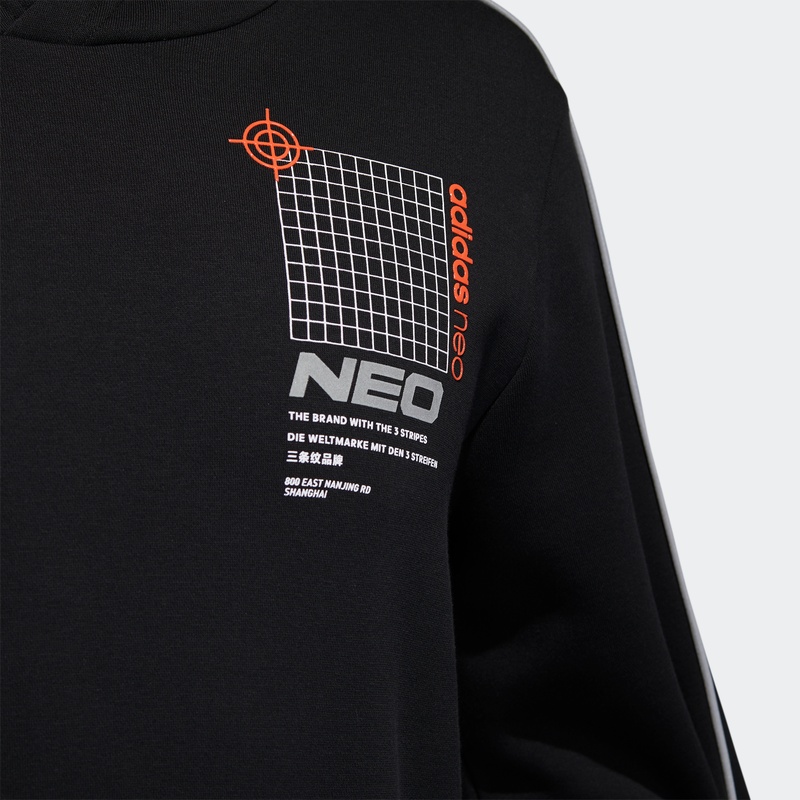 Мужское худи adidas neo (черное) — фото 5