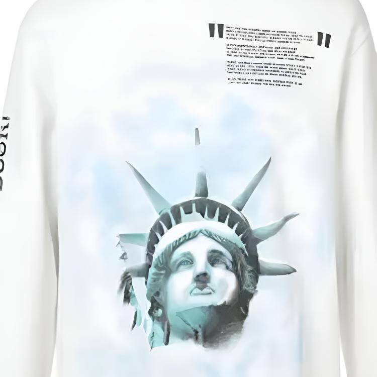 Мужское худи OFF-WHITE CO Virgil Abloh (бежевое) — фото 3