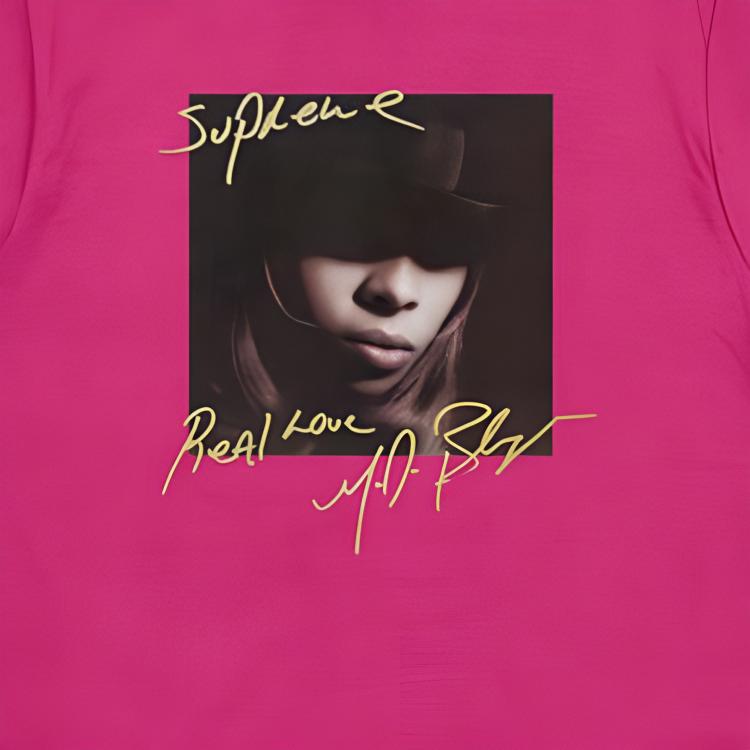 Футболка Supreme Mary J. Blige Tee (малиновая) — фото 3