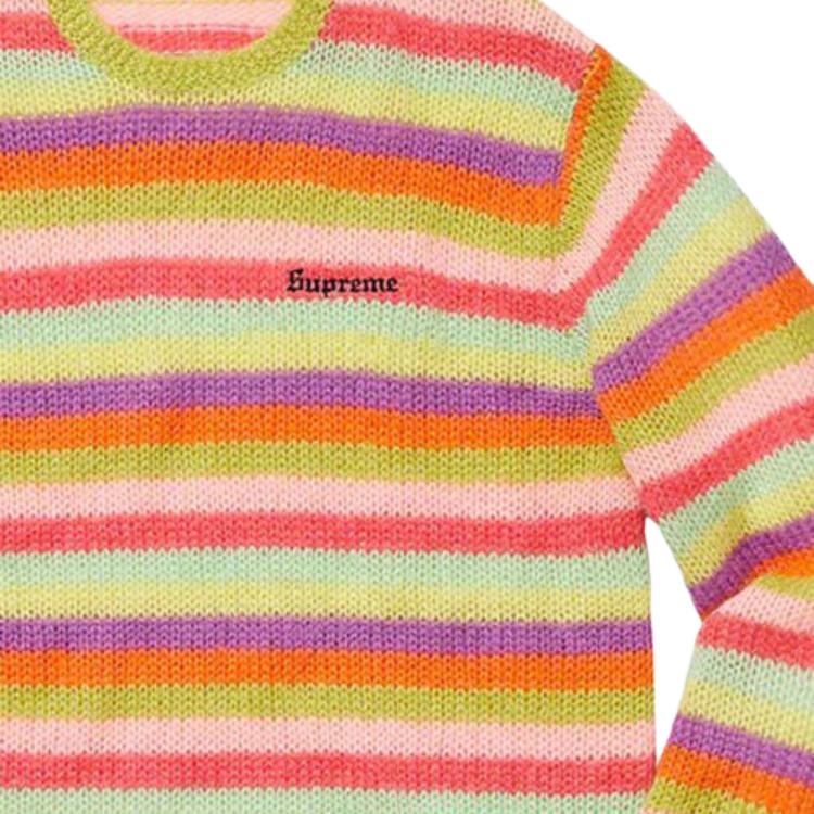 Свитер Supreme FW19 Striped Mohair Sweater (разноцветный) — фото 2