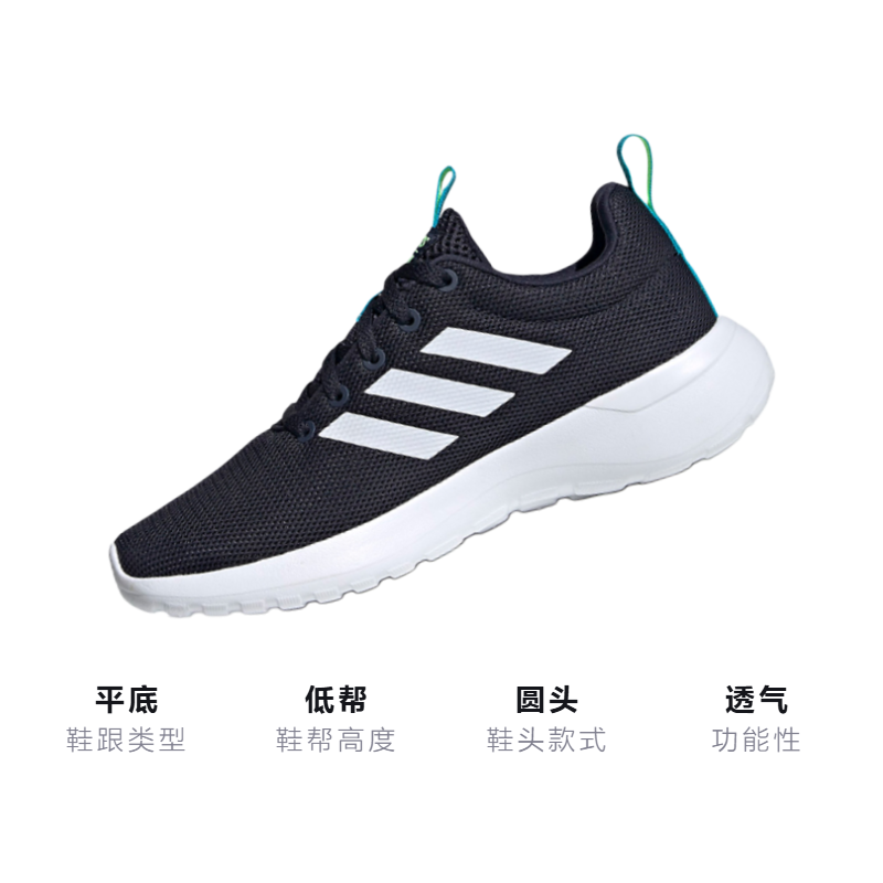 Детские кроссовки adidas neo Lite Racer (черно-синие) — фото 2