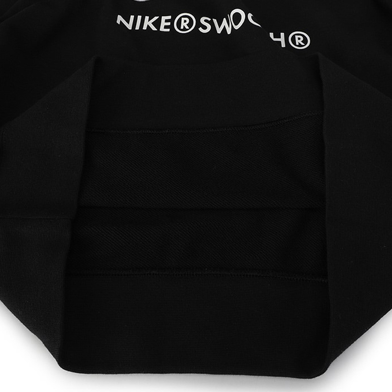 Женская худи Nike As W Nsw Swsh Crew Flc Logo (черная) — фото 5