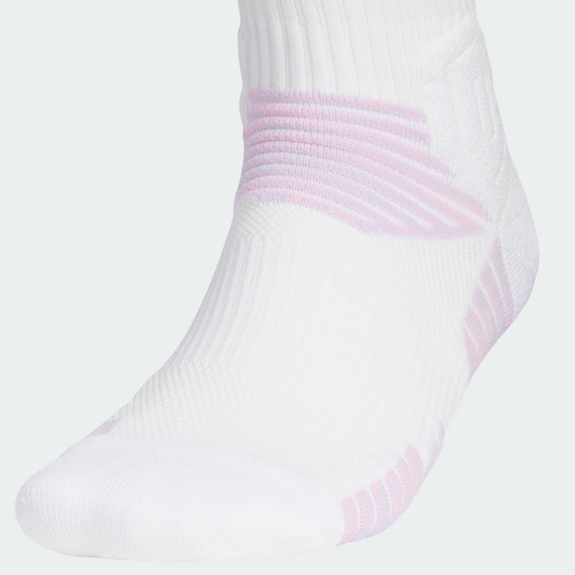 Adidas BASKETBALL CREW SELECT SOCKS Crew Socks Unisex 1 Pack White Pink