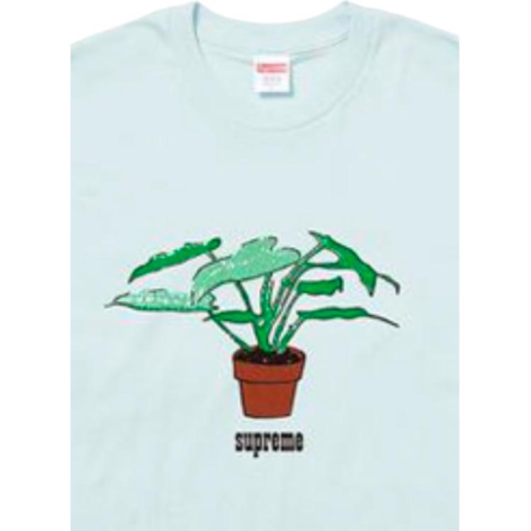 Футболка Supreme FW17 Plant Tee Pale Blue T (голубая) — фото 2