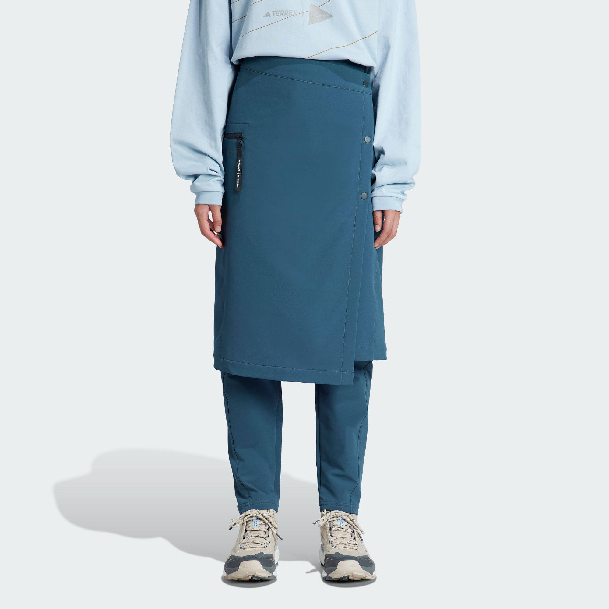 Adidas X And Wander Adidas TERREX X And Wander Sports Pants Unisex Blue Moderate