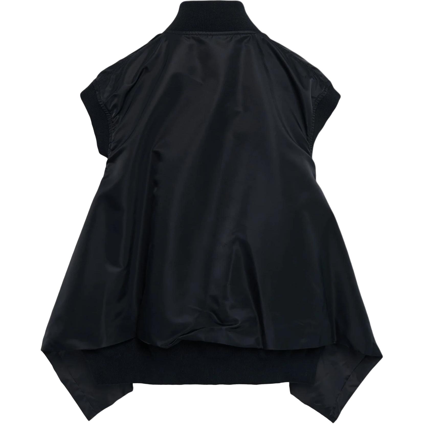 Женский жилет Sacai Nylon Twill Vest (черный) — фото 2
