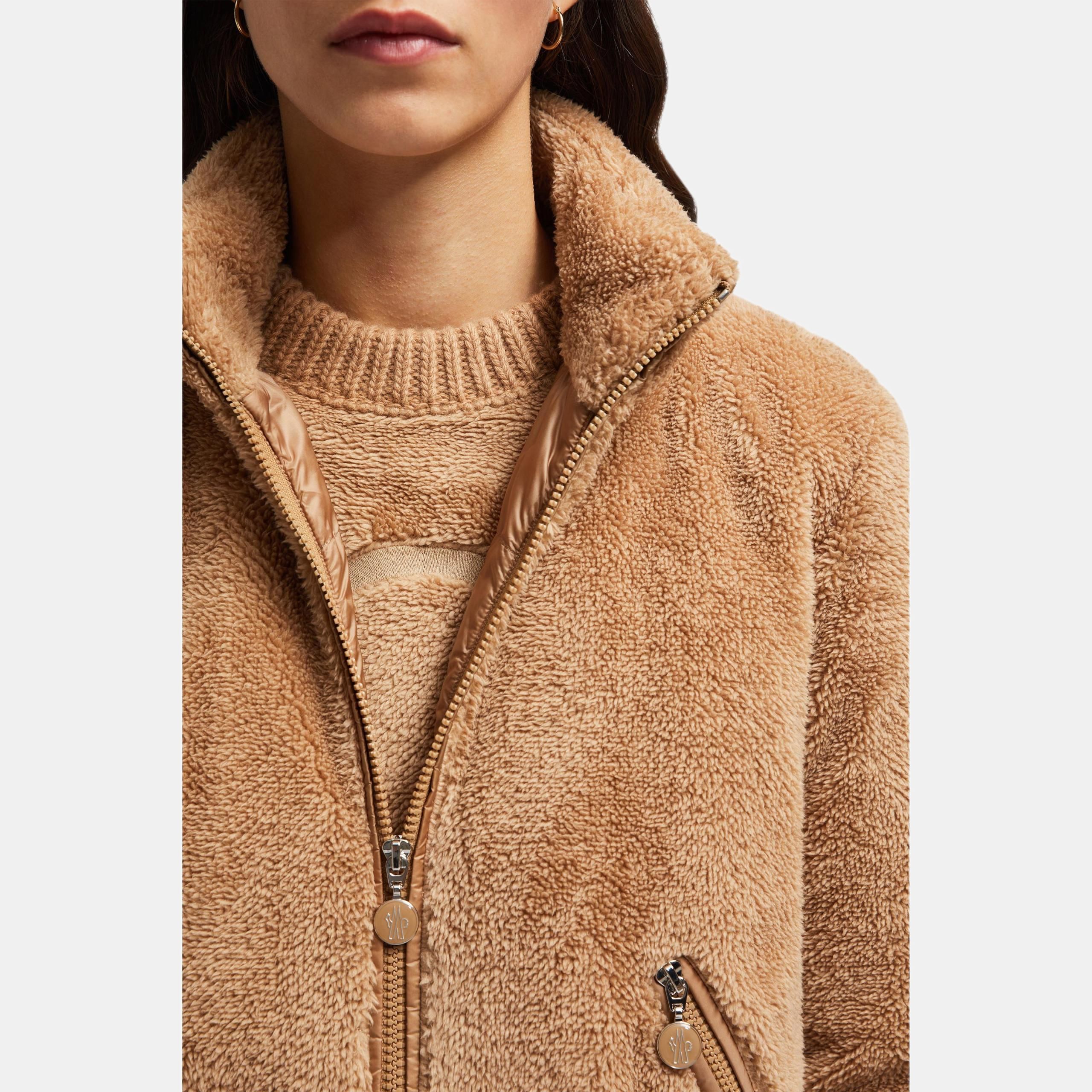 Женская куртка Moncler Polignac (бежевый) — фото 7