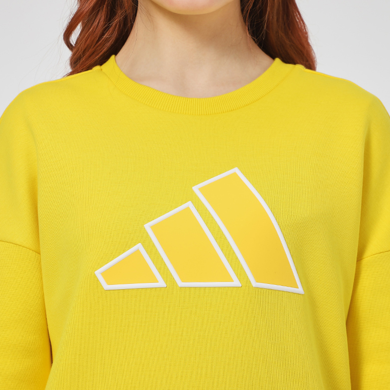 Женское худи adidas Str Sweat (желтое) — фото 5