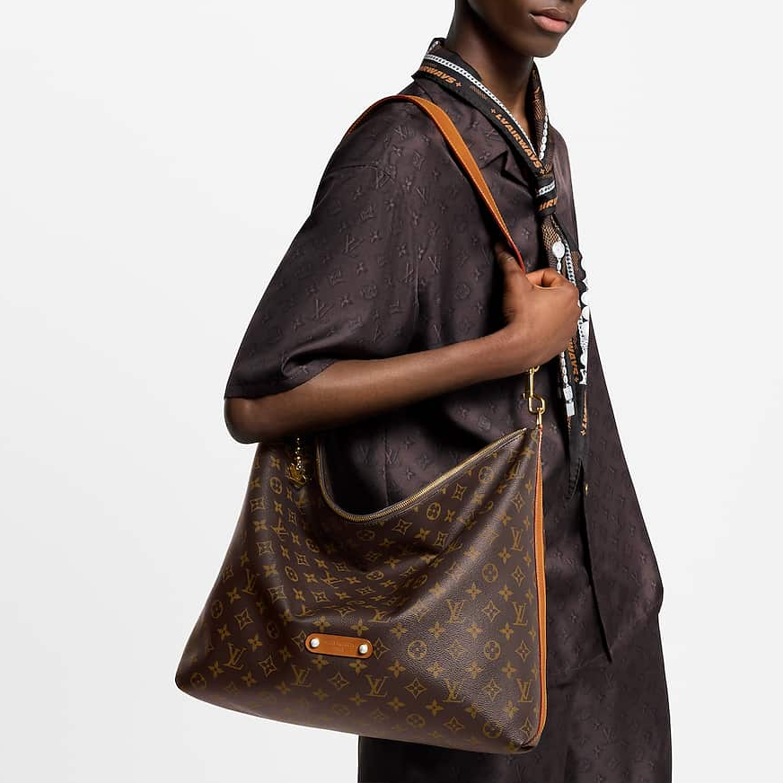 Мужская сумка Louis Vuitton Vagabond Hobo (коричневая) — фото 7