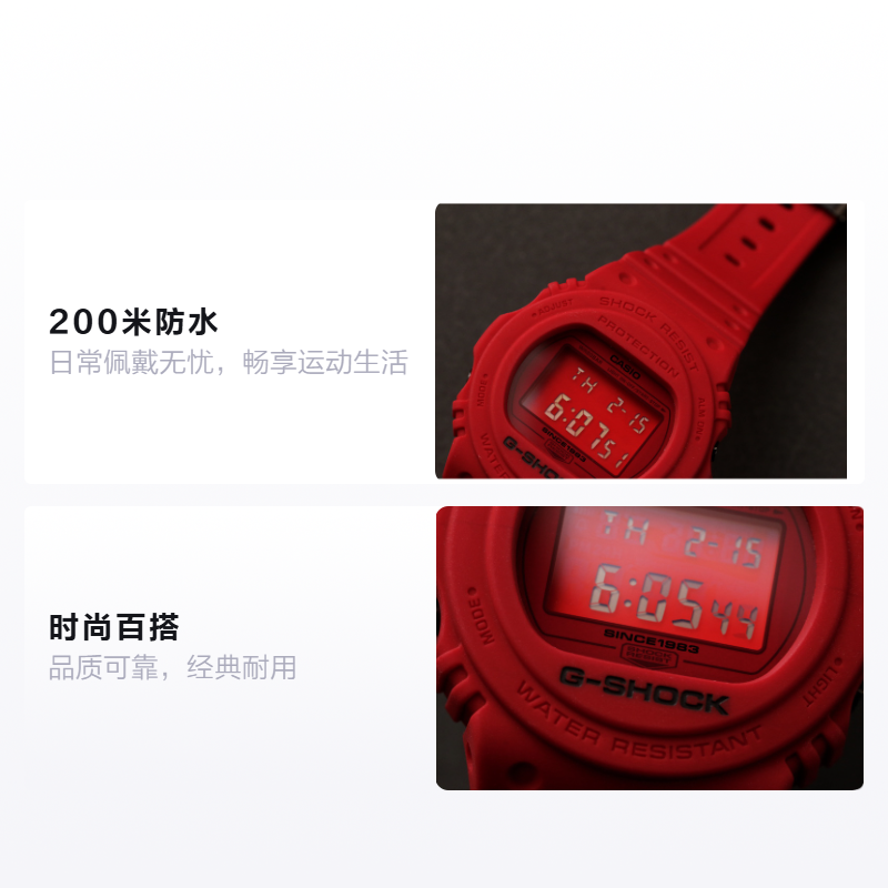 Мужские часы Casio G-SHOCK 35th Anniversary (красные) — фото 2
