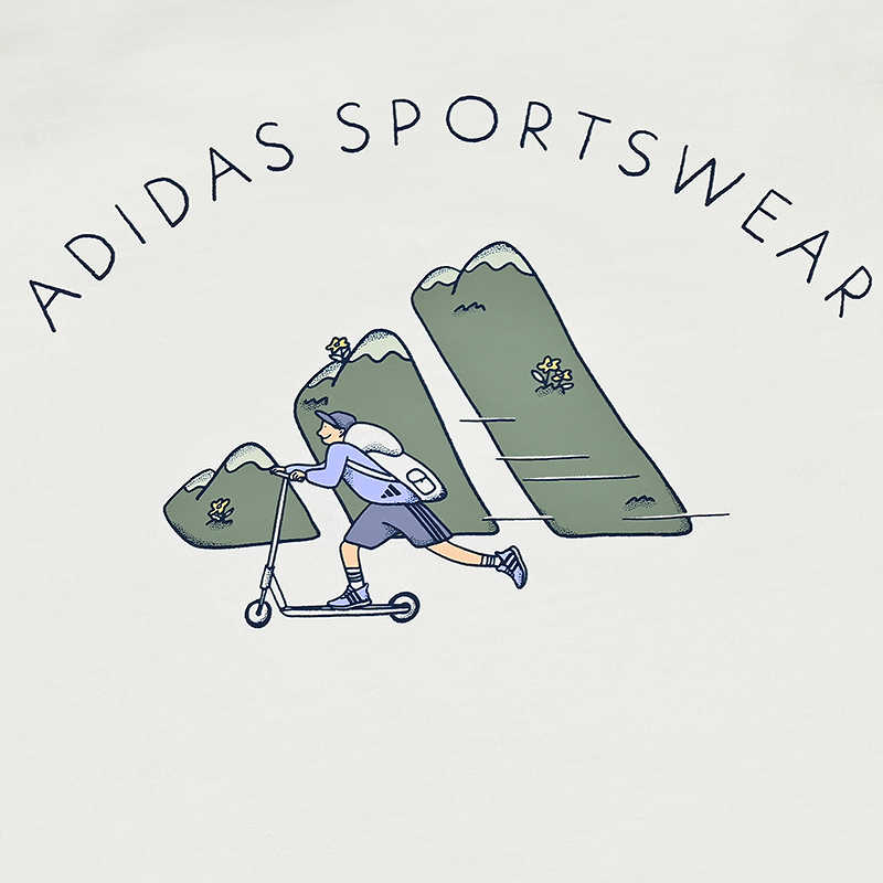 Футболка adidas (белая) — фото 5