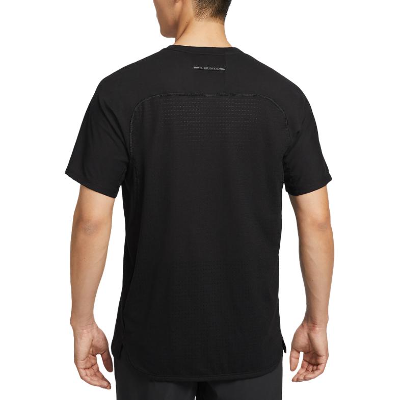Nike Dri FIT Trail Solar Chase Running T Shirt Men’s Black/Peak White