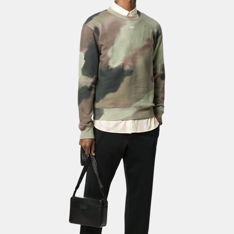 Мужское худи OFF-WHITE FW20 Arrows logo (зеленый камуфляж) — фото 4