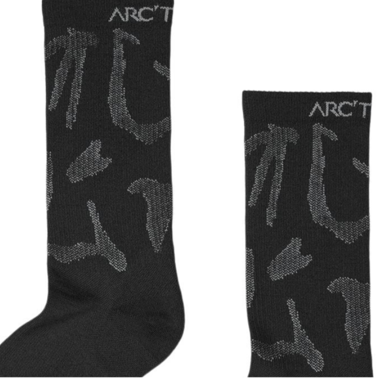 Arc’teryx Crew Socks Unisex 1 Pack White/pearl Grey