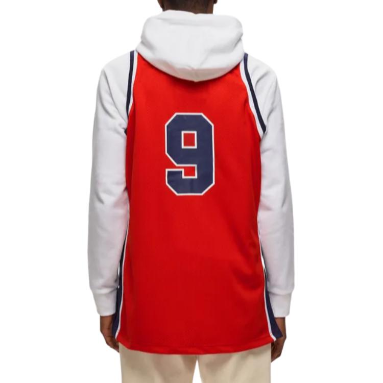 Mitchell Ness Basketball Jerseys Men’s Red Moderate Straight Fit
