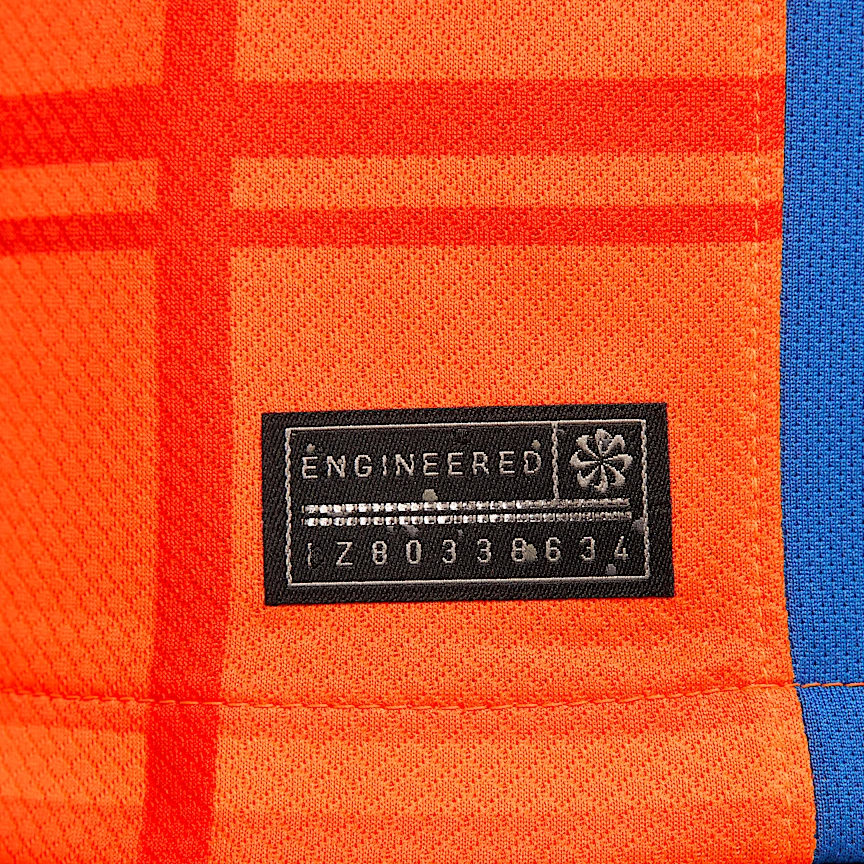 Nike Dri Fit Soccer Jersey Men’s Eye Catching Orange/Royal Blue/Royal Blue