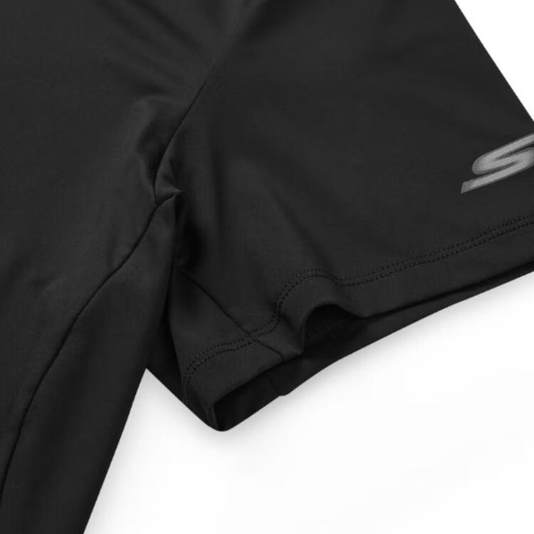 Skechers Quick Dry T Shirts Men’s Carbon Black