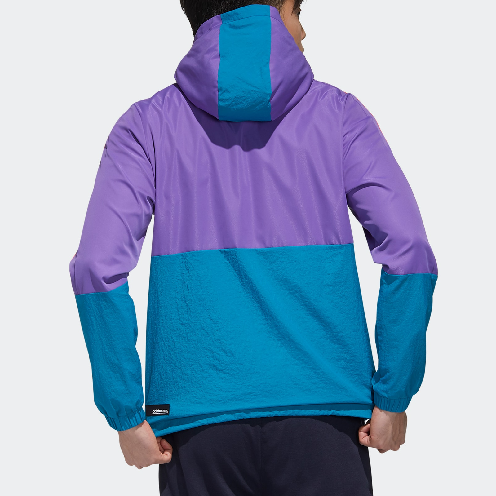 Мужская куртка adidas neo (фиолетовая) — фото 6