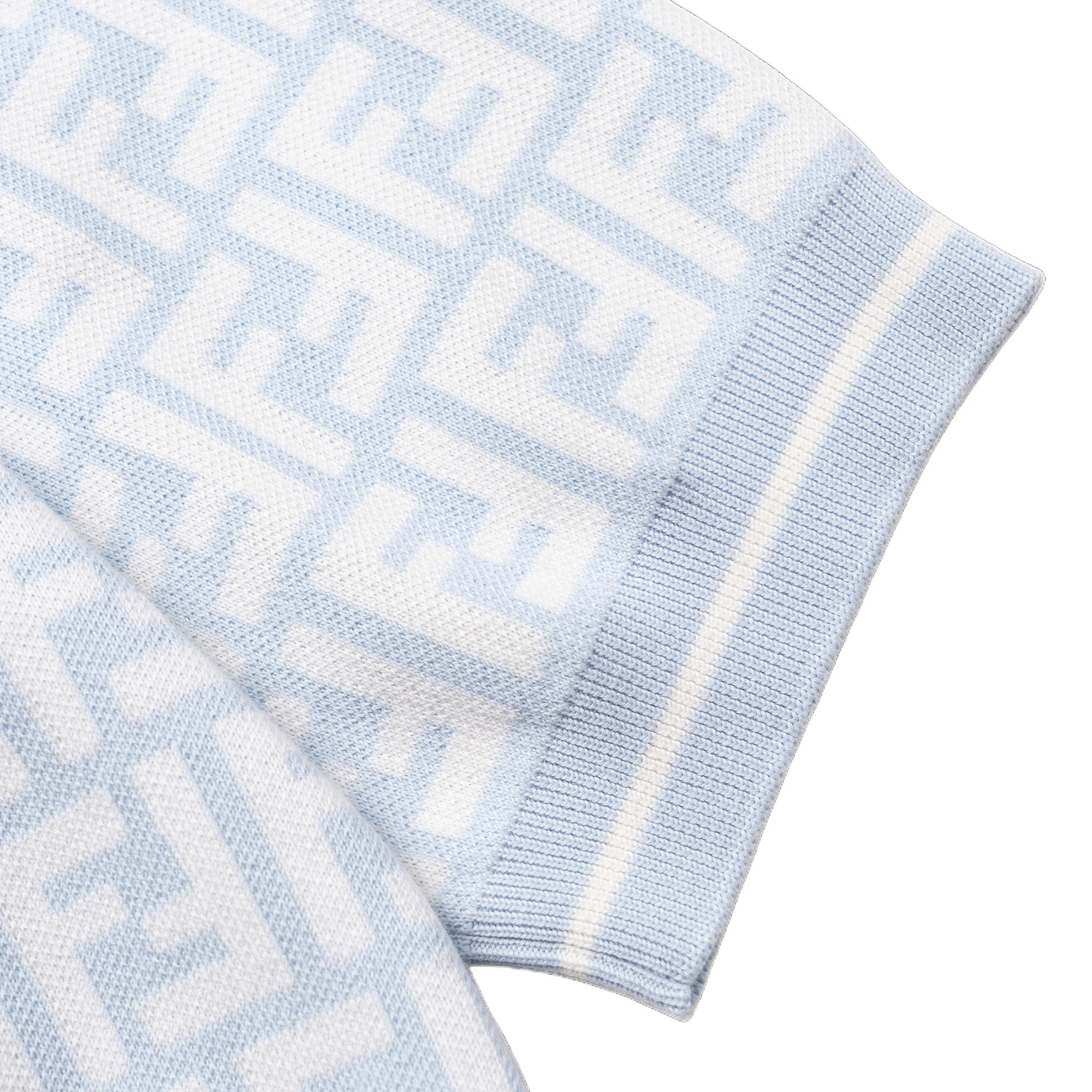 Детская футболка Fendi FENDIT SS25Polo (голубой) — фото 3