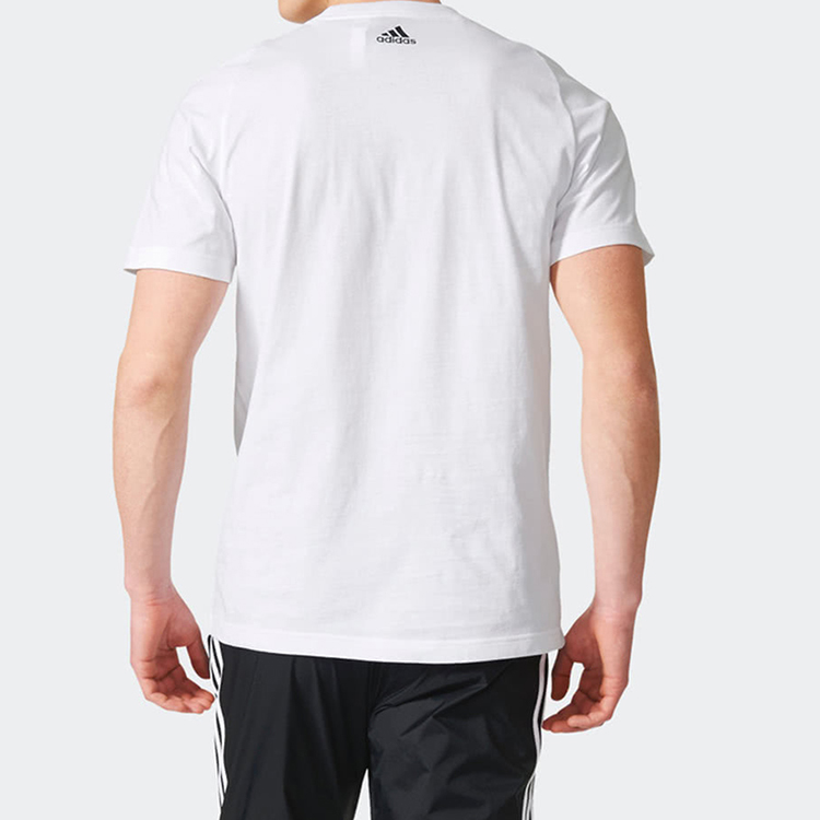 Мужская футболка adidas (белая) — фото 5