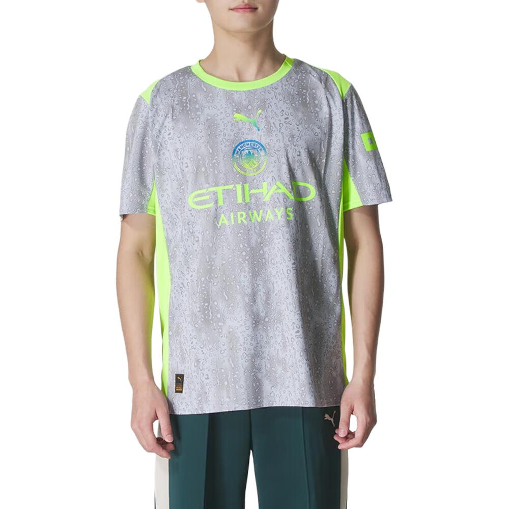 PUMA Manchester City Soccer Jersey Men’s Sky Blue Green 03