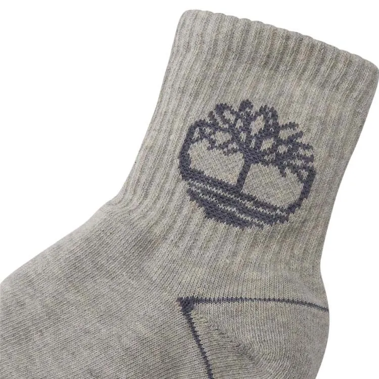 Timberland Crew Socks Unisex 1 Pack Medium Heather Gray