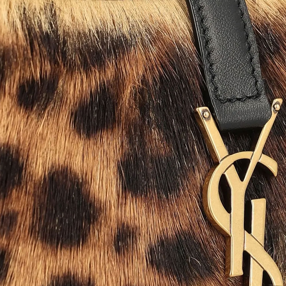 Женские сумка SAINT LAURENT Le 5 A 7 (леопардовый) — фото 4