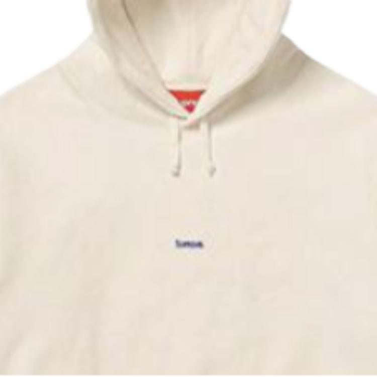 Худи Supreme FW19 Week 9 Micro Logo (бежевое) — фото 3