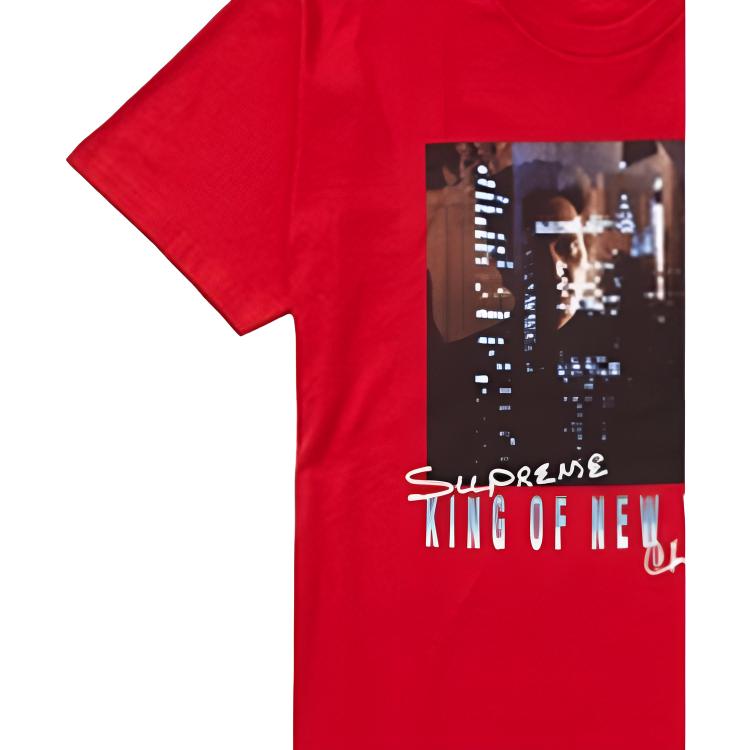 Футболка Supreme SS19 Christopher Walken King Of New York Tee Red (красная) — фото 3